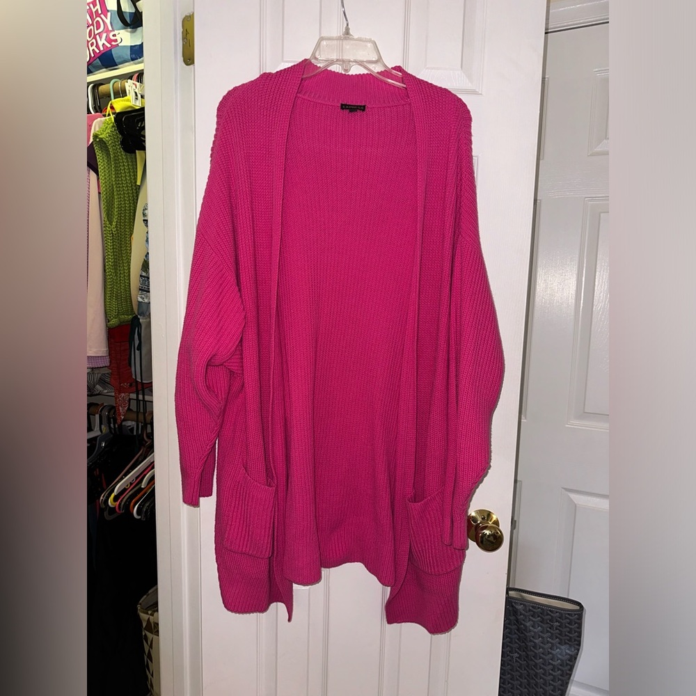 Hot Pink Express Cardigan, worn twice